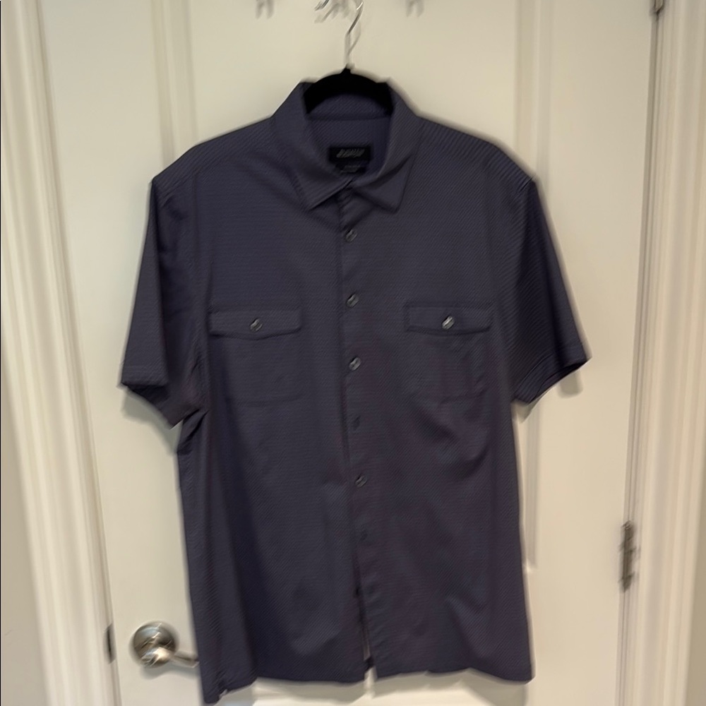 Bugatchi Black Casual Button Down Shirt Versatile Style